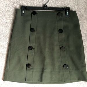 Loft-formal skirt size 4 army green